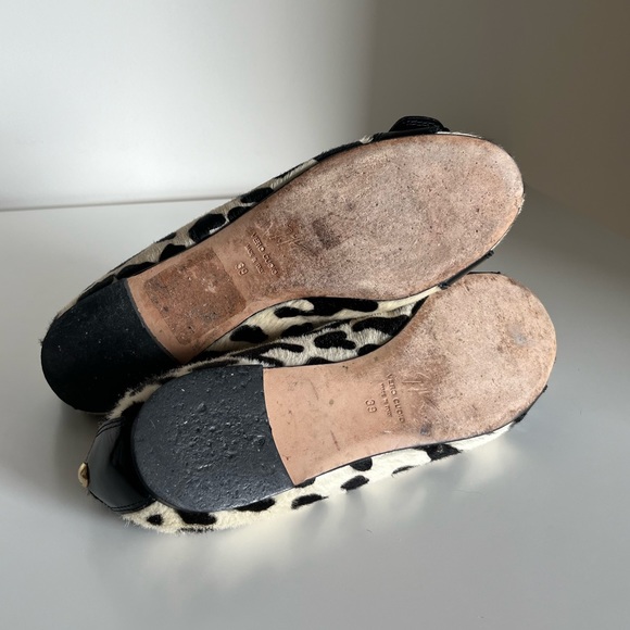 Giuseppe Zanotti Ponyhair Leopard Print Ballet Flats - Picture 12 of 15
